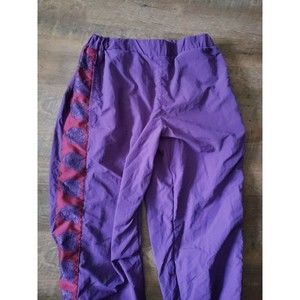 Samii Ryan Purple Windbreaker Rose Track Pants, M